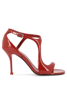 ALEXANDER MCQUEEN Fierce and Fiery: Red Sandals for the Modern Woman