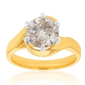 18ct Yellow Gold 2.00 Carat Australian Diamond Solitaire