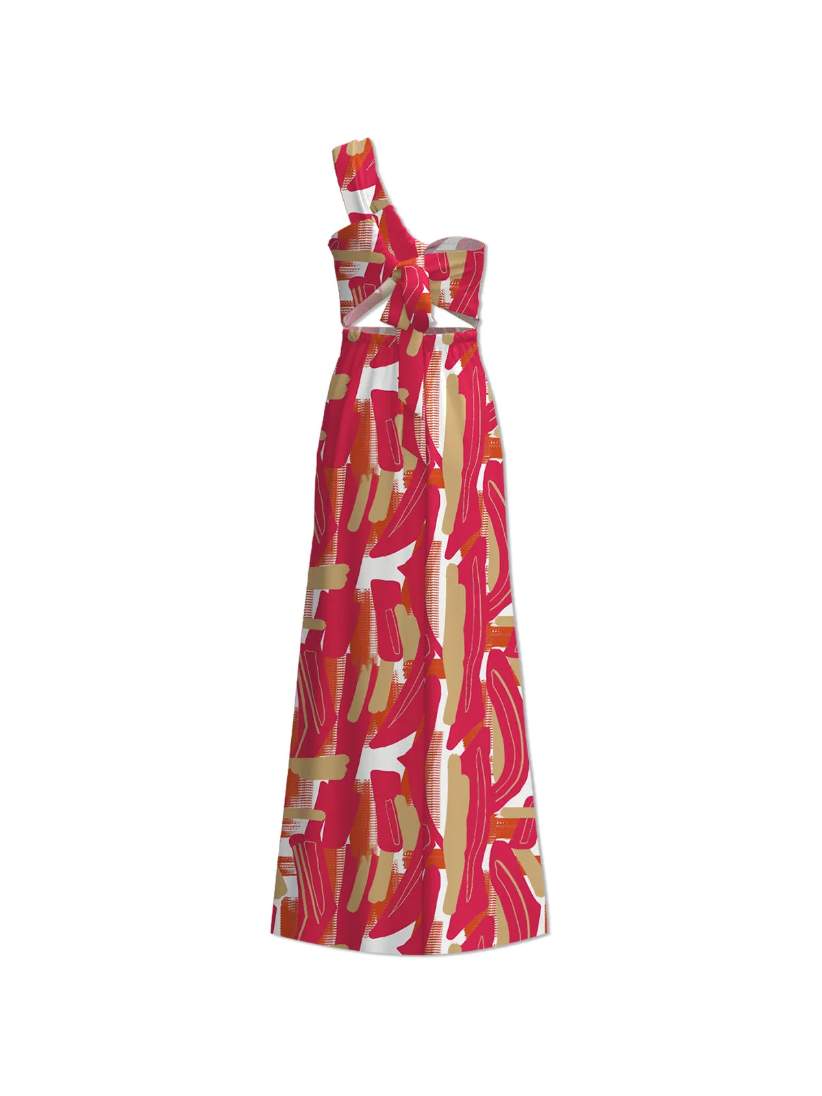 Abstract Rose Dalia Dress