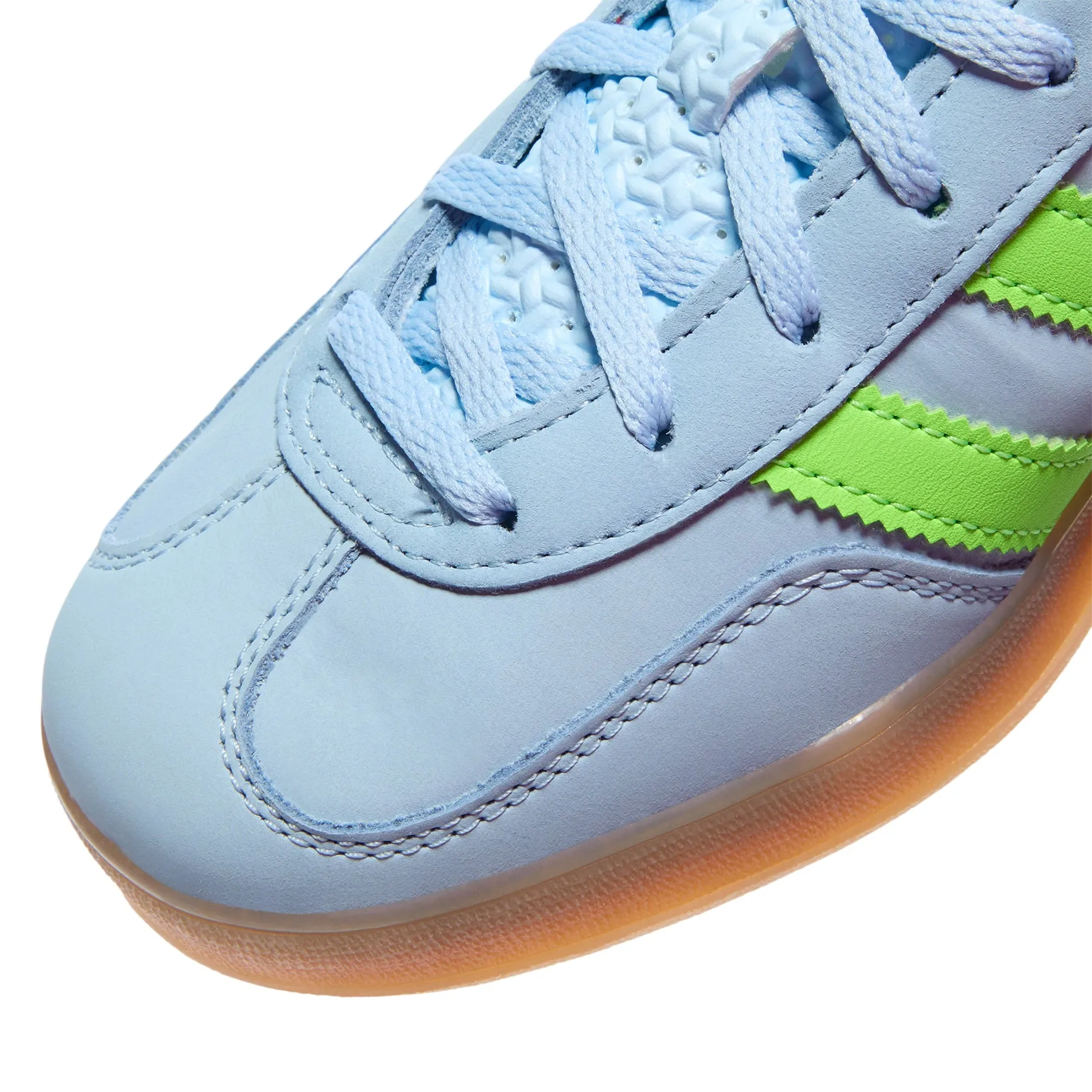 adidas Womens Gazelle Indoor (Clear Sky/Solar Green/Gum)