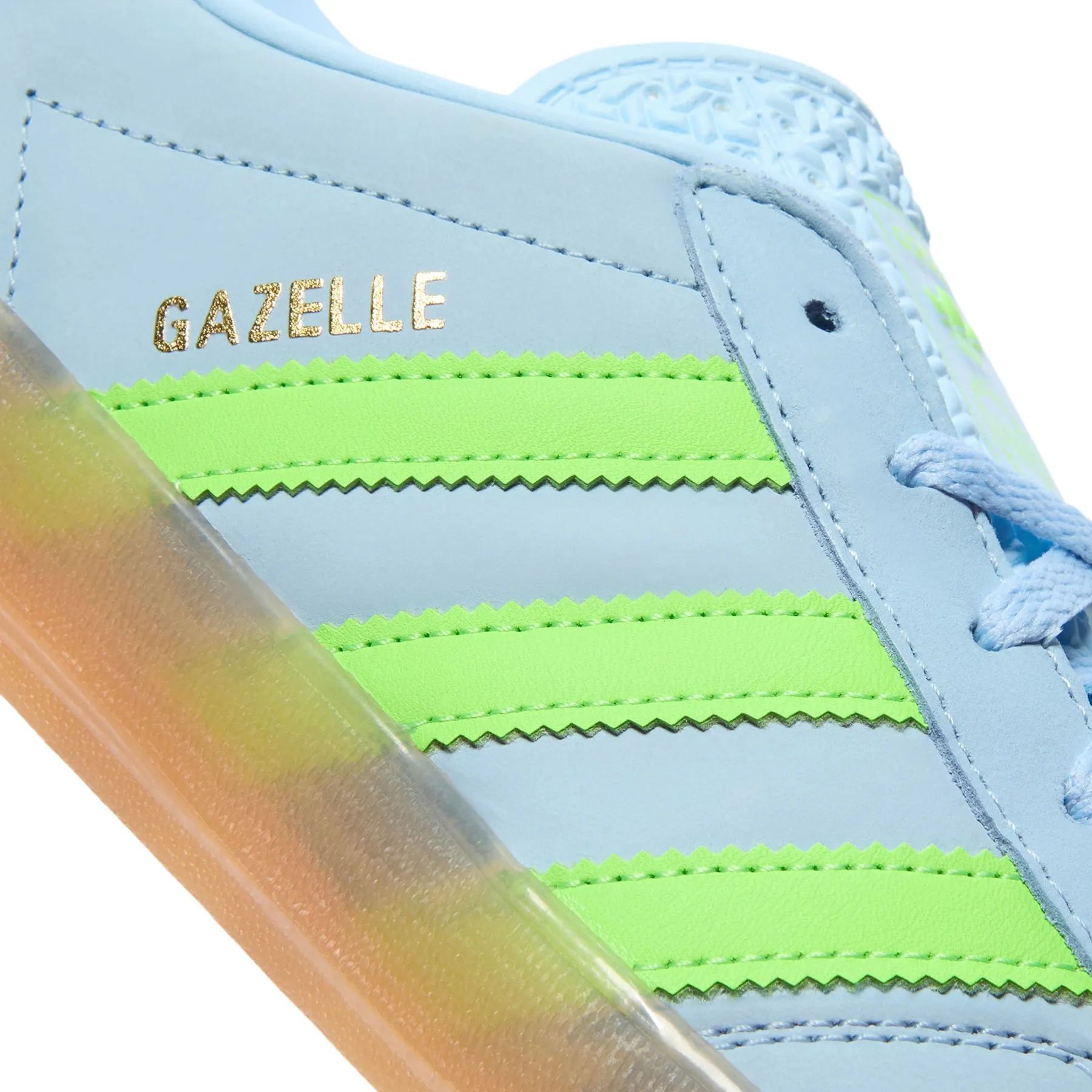 adidas Womens Gazelle Indoor (Clear Sky/Solar Green/Gum)