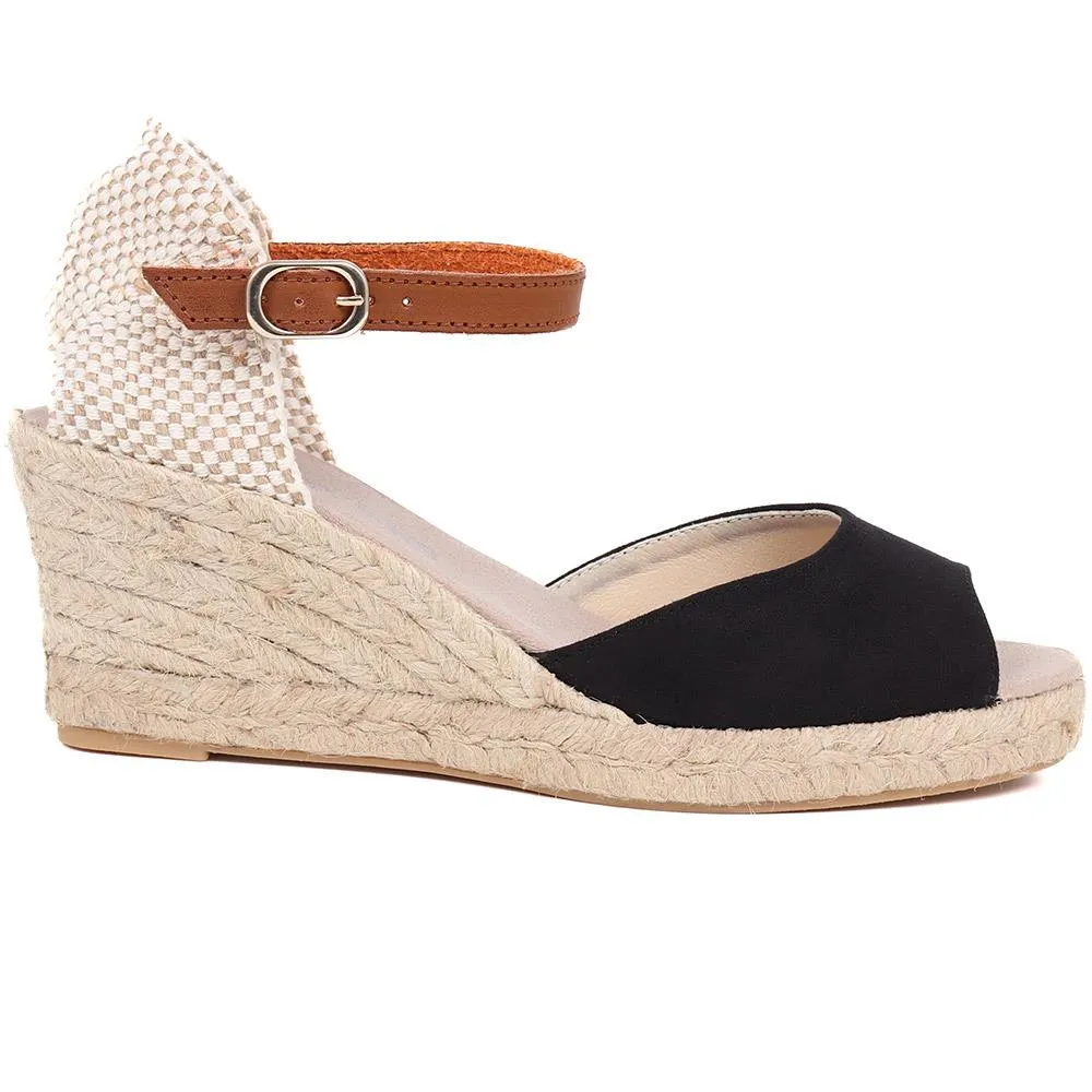 Adjustable Espadrille Sandals  - VUL39001 / 326 113