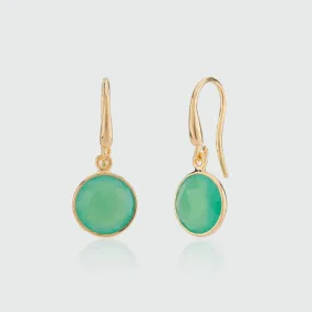 Antibes Chrysoprase & Gold Vermeil Earrings