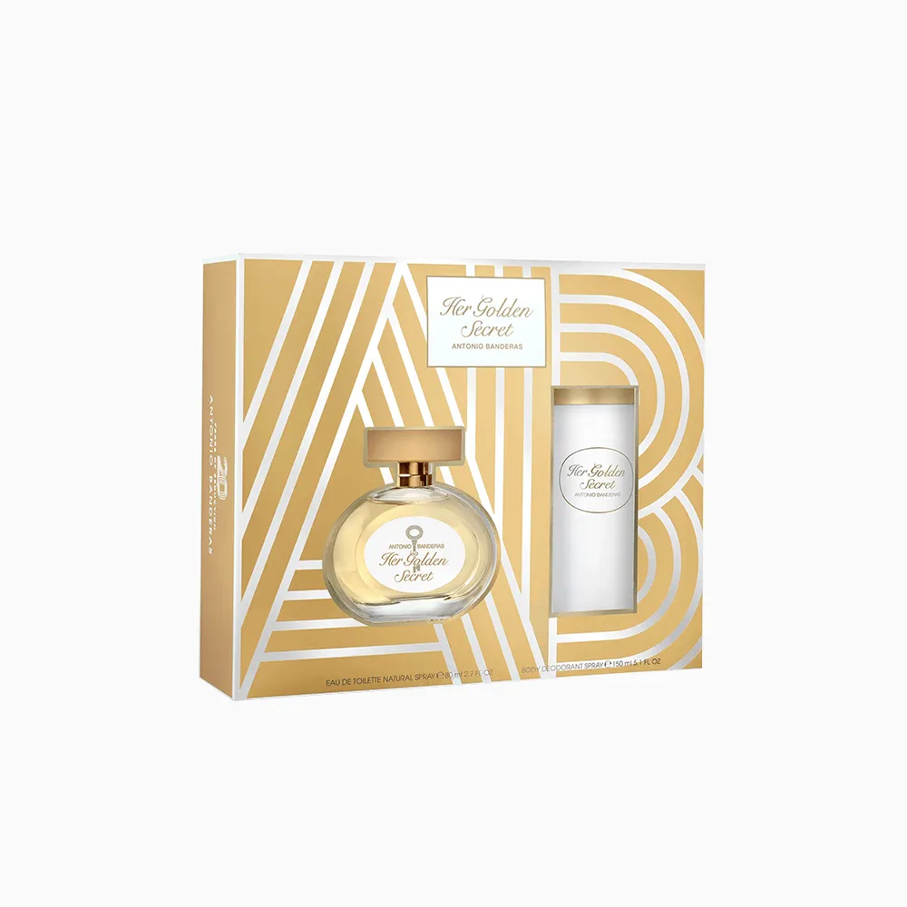 Antonio Banderas Her Golden Secret Set EDT 80 ML   Deo 150 ML (M)