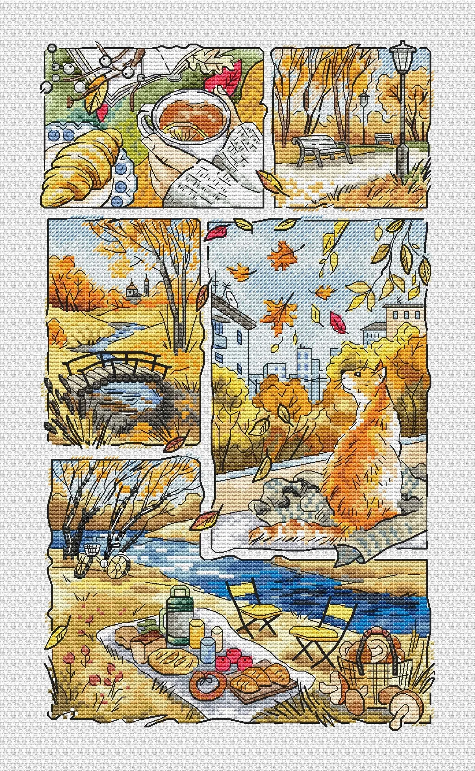 Autumn moments - PDF Cross Stitch Pattern