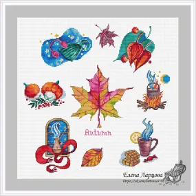 Autumn Sampler - PDF Cross Stitch Pattern