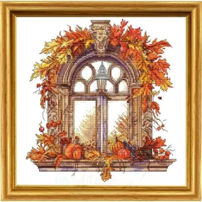 Autumn Window - PDF Cross Stitch Pattern