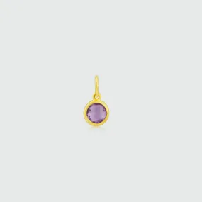 Bali 9ct Gold & Amethyst February Birthstone Pendant