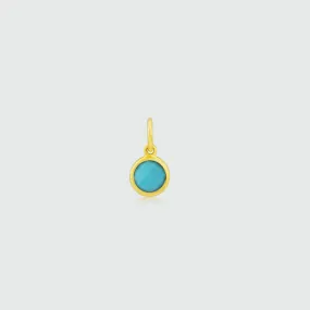 Bali 9ct Gold & Turquoise December Birthstone Pendant