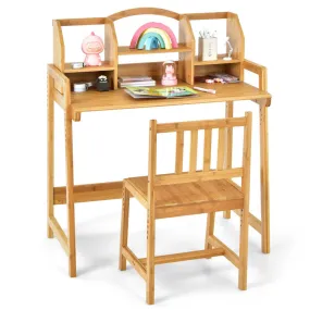 Bamboo Kids Desk and Chair Set