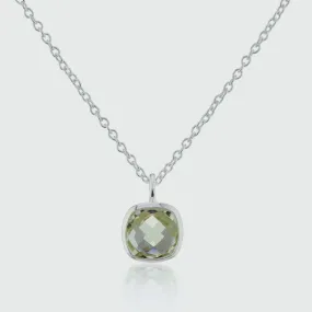 Brooklyn Green Amethyst & Sterling Silver Necklace