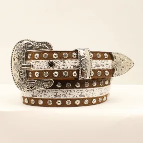 Brown/Silver Ladies' Belt