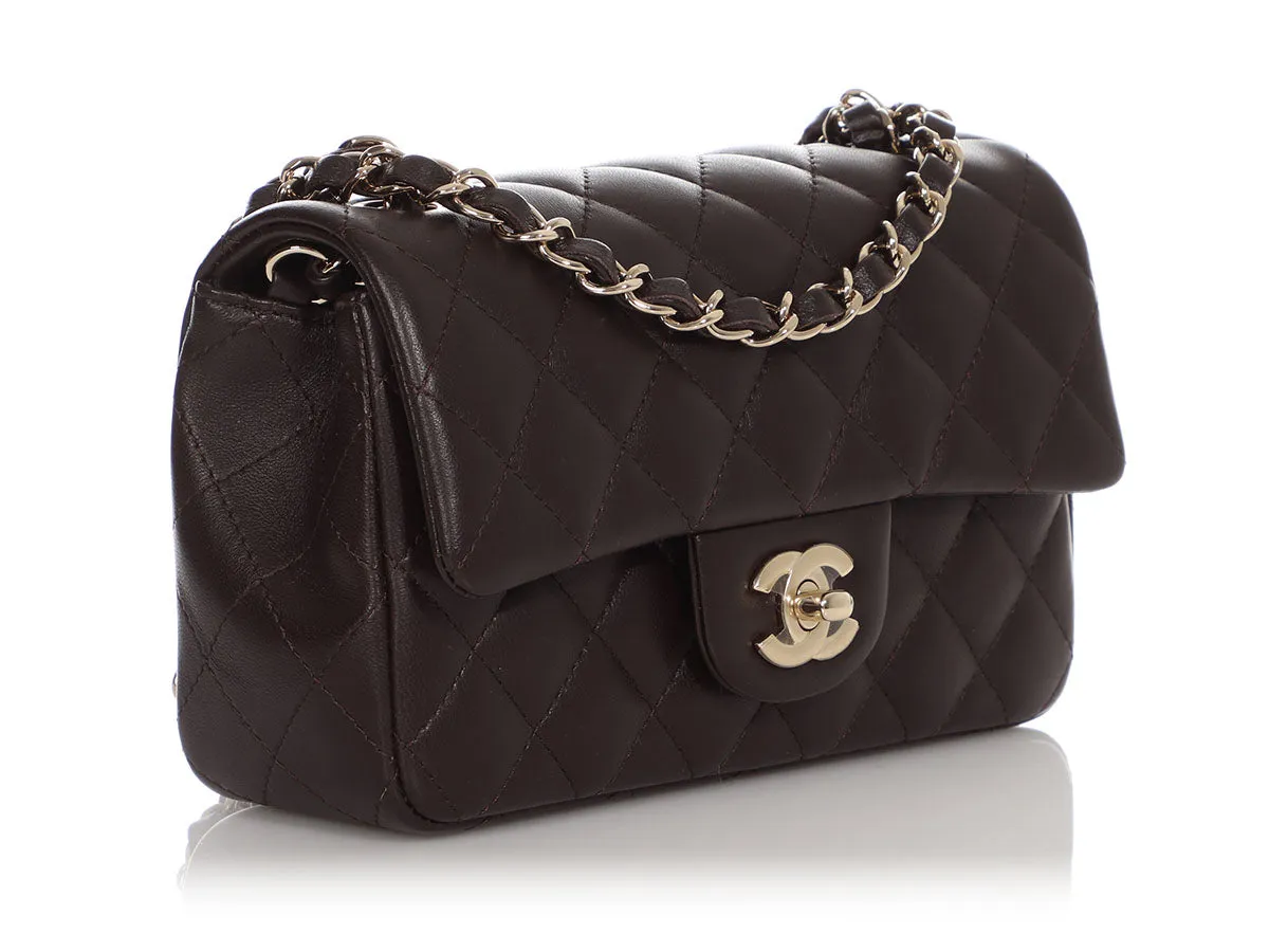 Chanel Mini Dark Brown Quilted Lambskin Classic