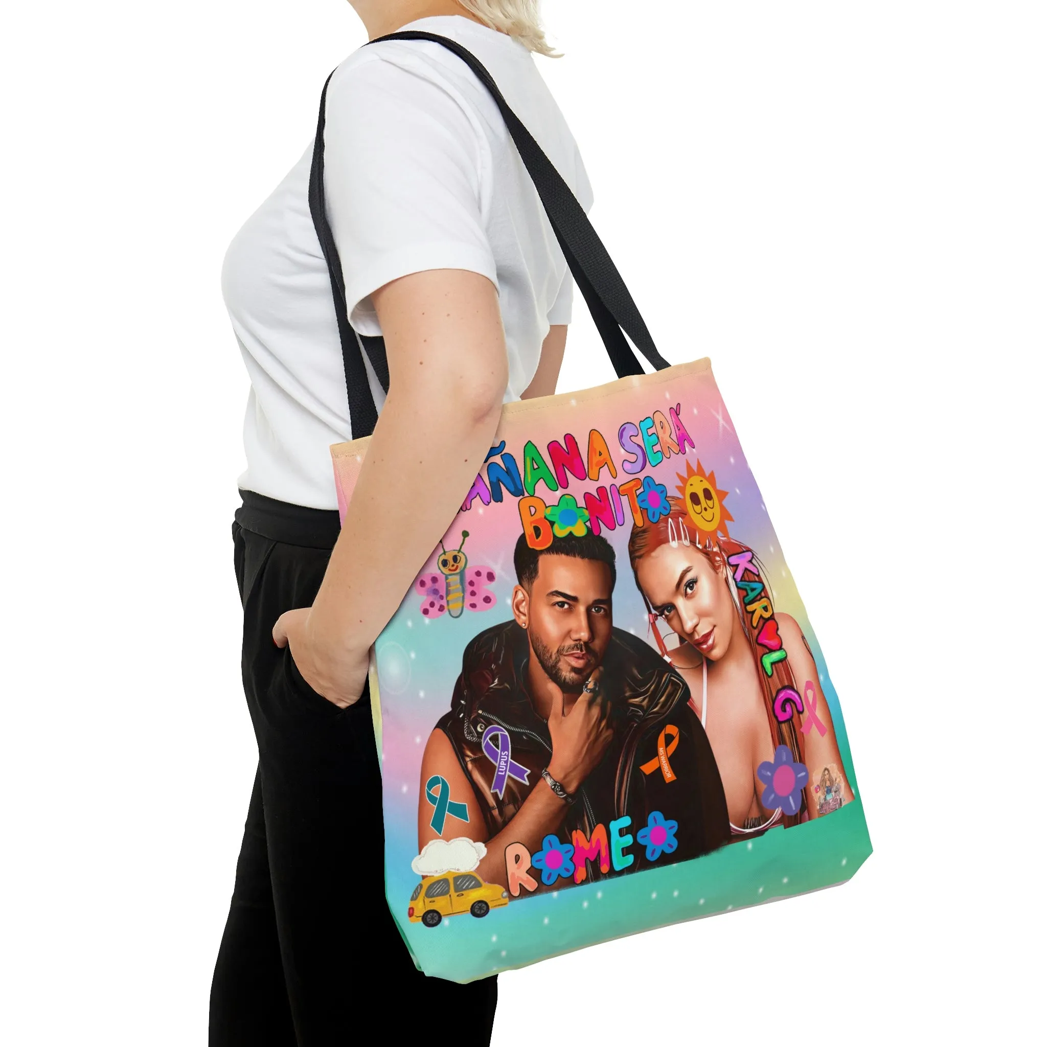 Custom Romeo Santos and KG  Tote Bag-Mar