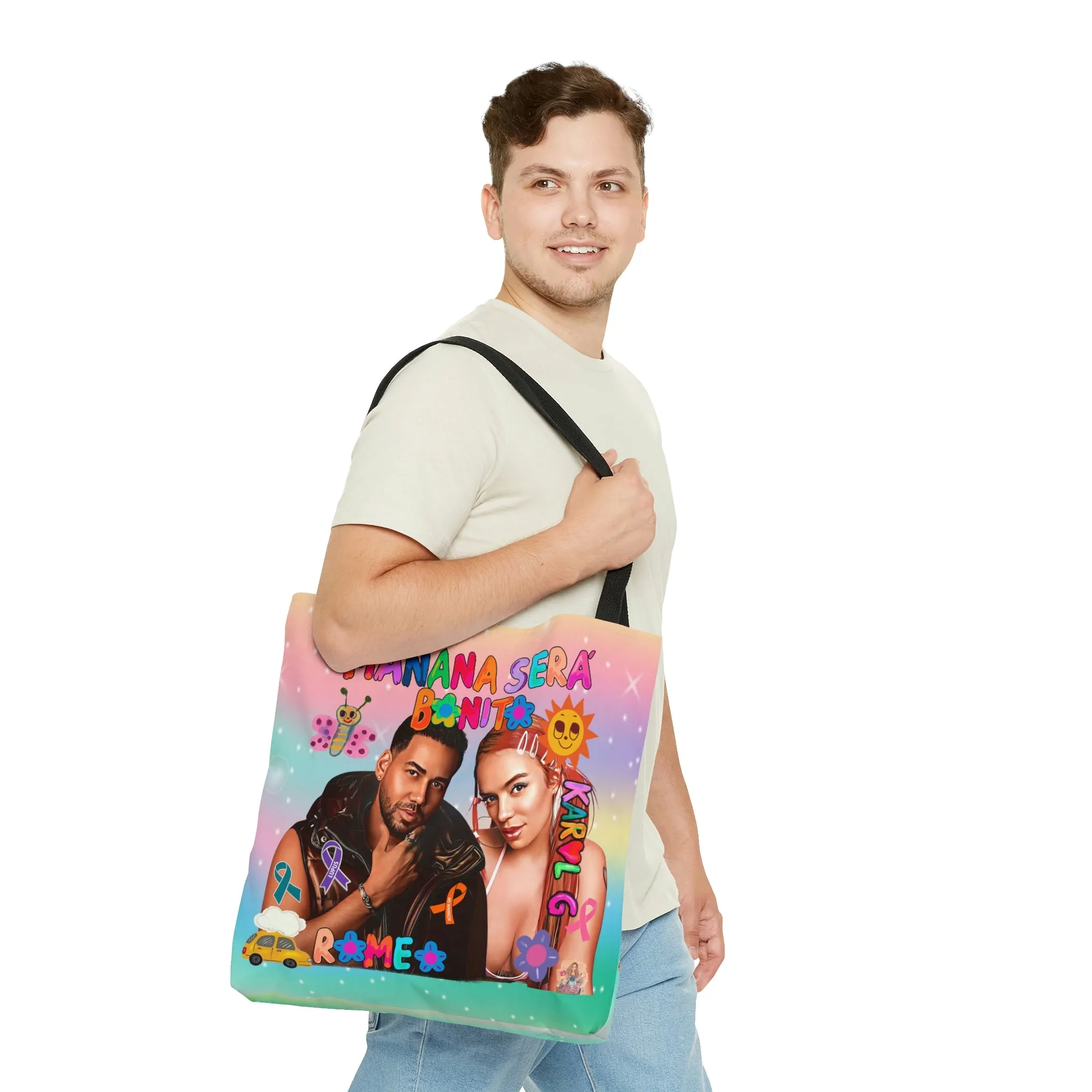 Custom Romeo Santos and KG  Tote Bag-Mar