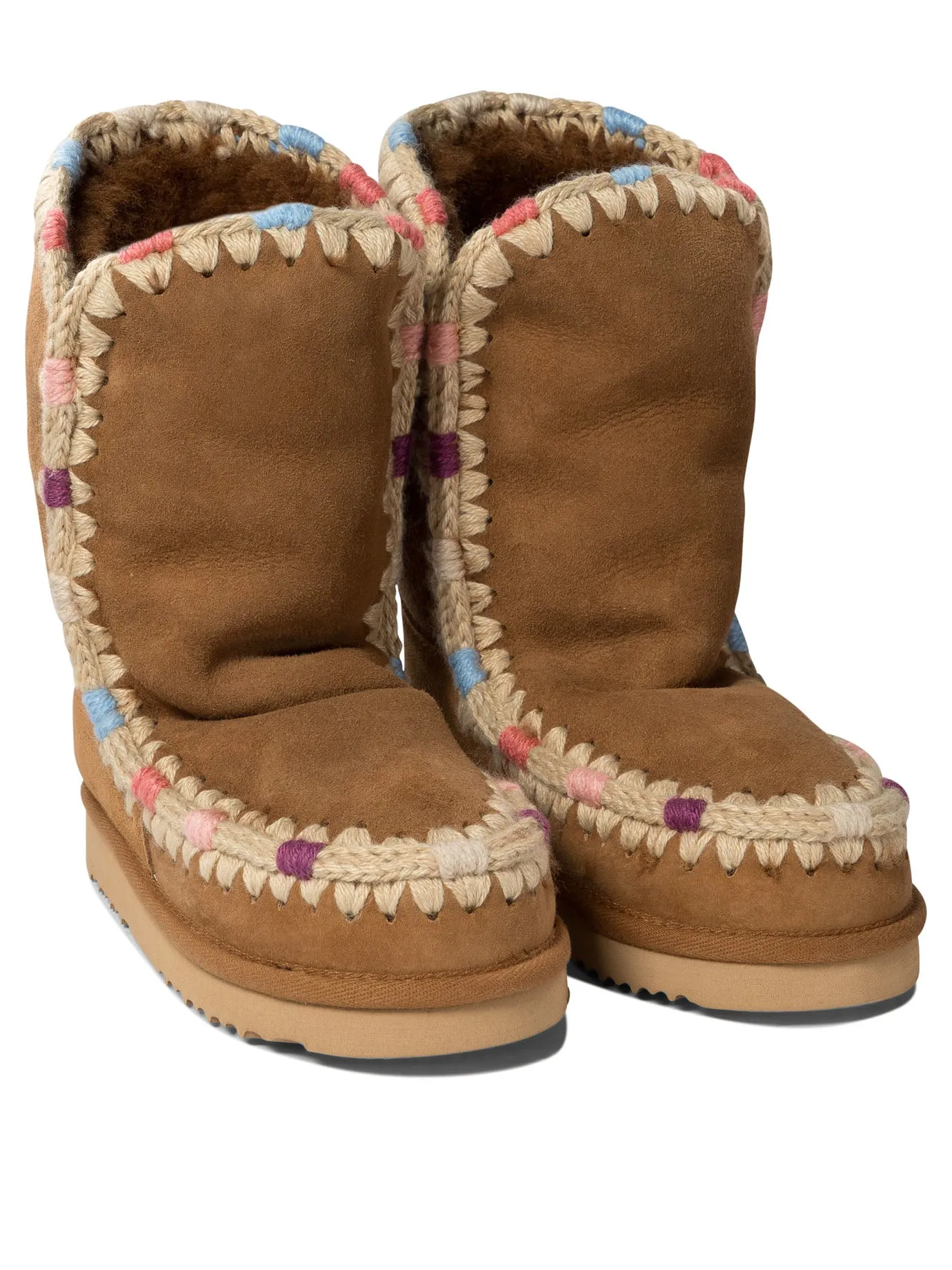 ESKIMO 24 OVERSTITCHING ANKLE BOOTS