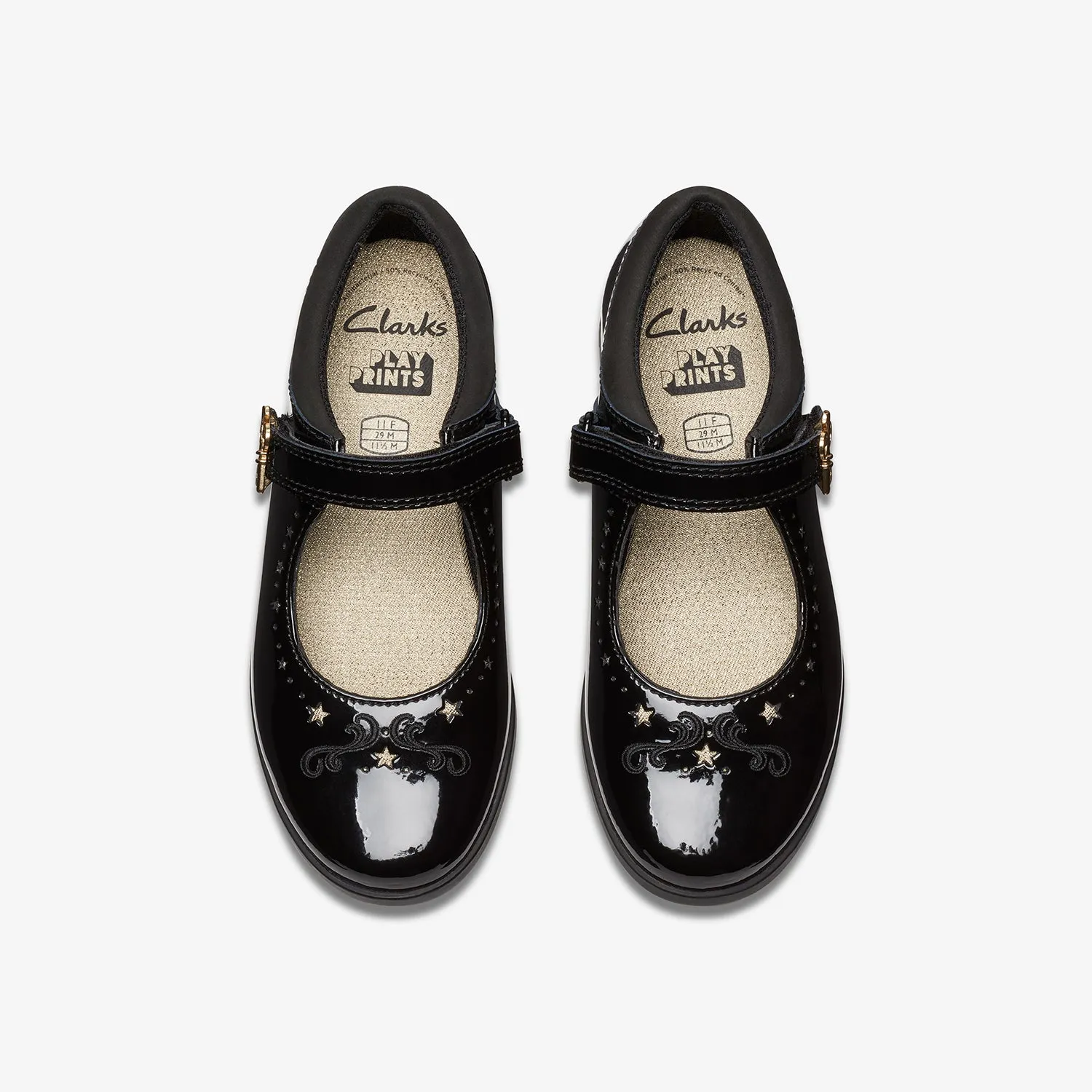 Girls - Lock Magic Kid. Black Patent