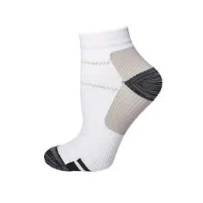 GRW Women Compression Ankle Socks Heel Support Smooth Breathable Cotton Casual