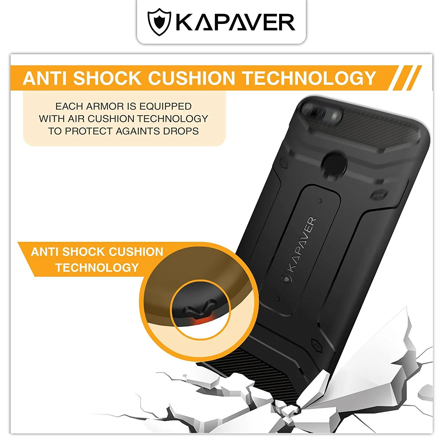 Honor 9N Back Cover Case | Rugged - Black