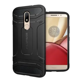 KAPAVER® Rugged Back Cover Case for Motorola Moto M