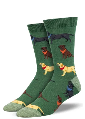 Loving Labradors Men's Bamboo Socks