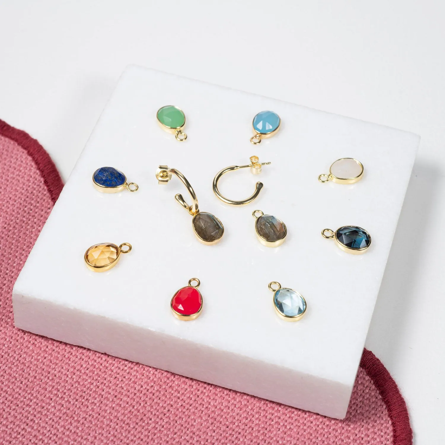 Manhattan Gold Interchangeable Gemstone Drops