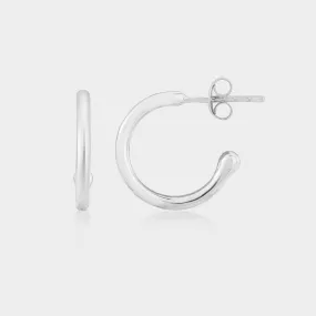 Manhattan Sterling Silver Hoop Earrings