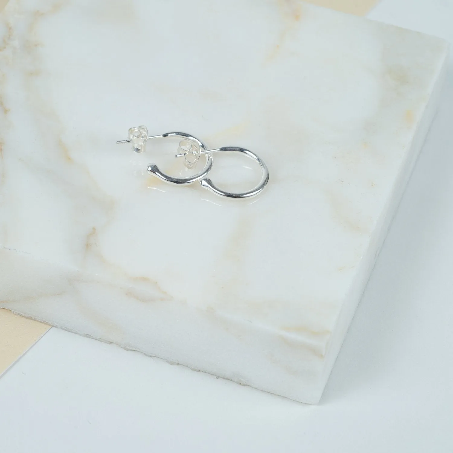 Manhattan Sterling Silver Hoop Earrings