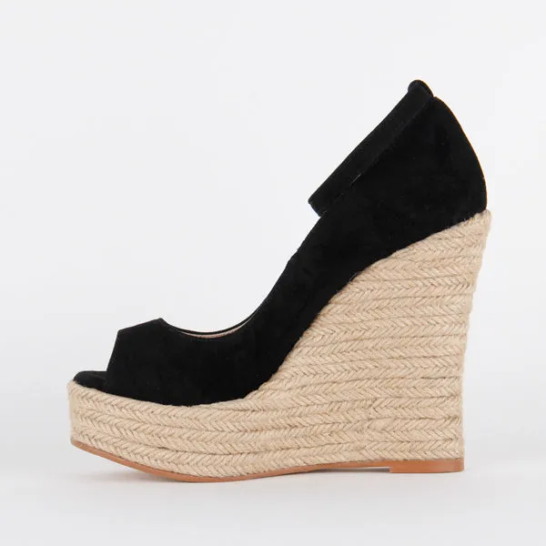 MARRISA - black wedge