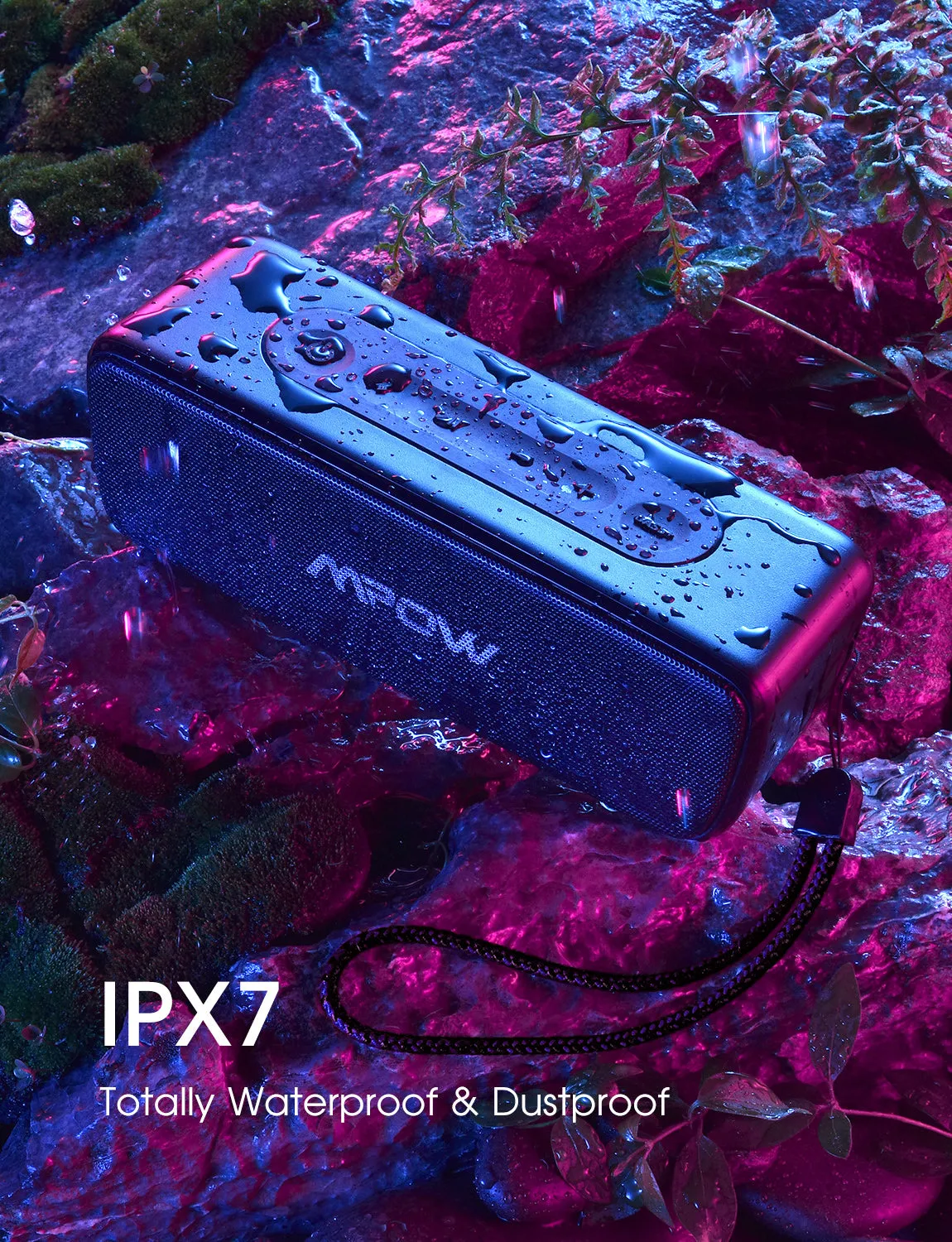 MPOW R6 Bluetooth Speaker TWS, IPX7 Waterproof Speaker