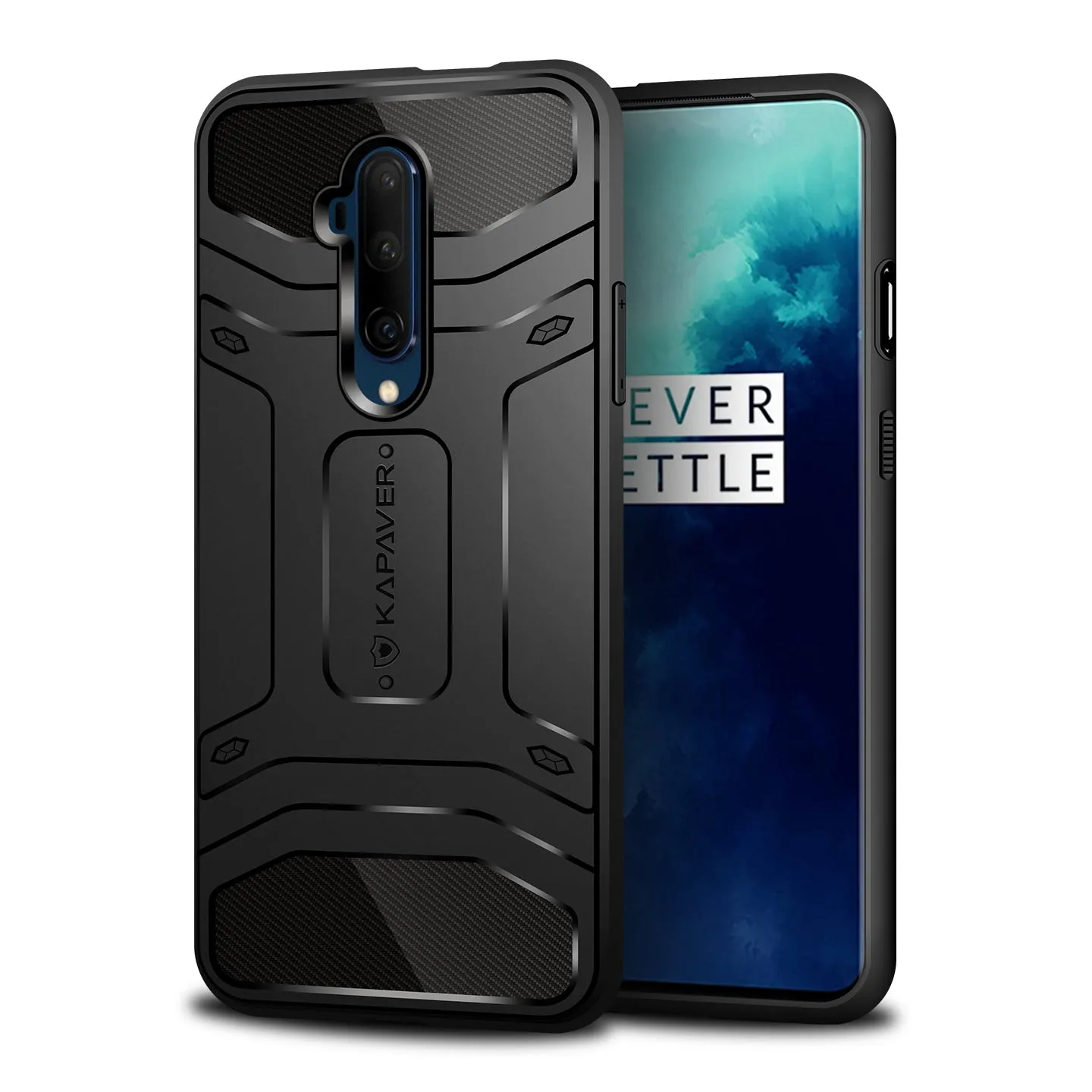 OnePlus 7T Pro Back Cover Case | Rugged - Black