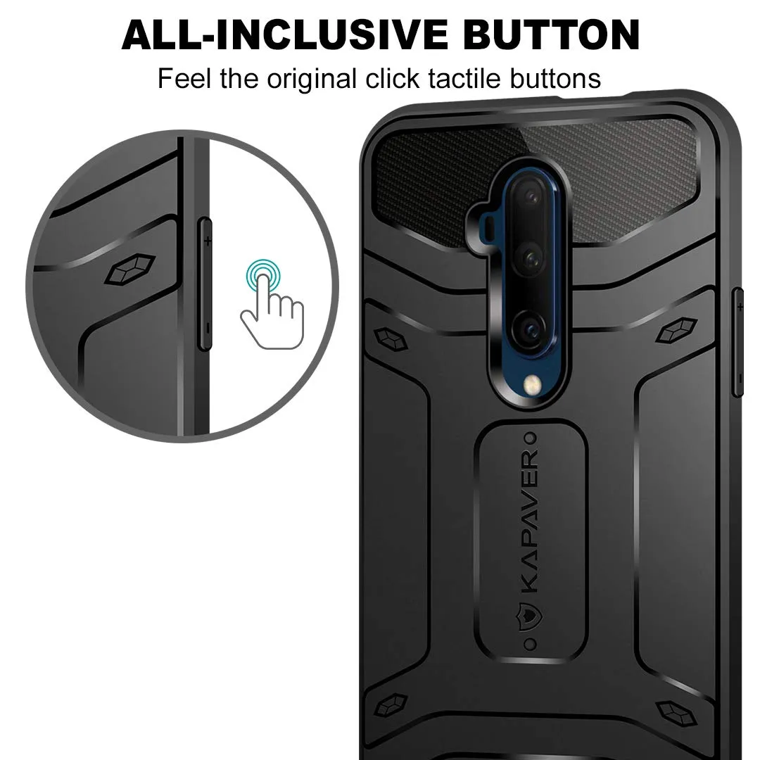 OnePlus 7T Pro Back Cover Case | Rugged - Black