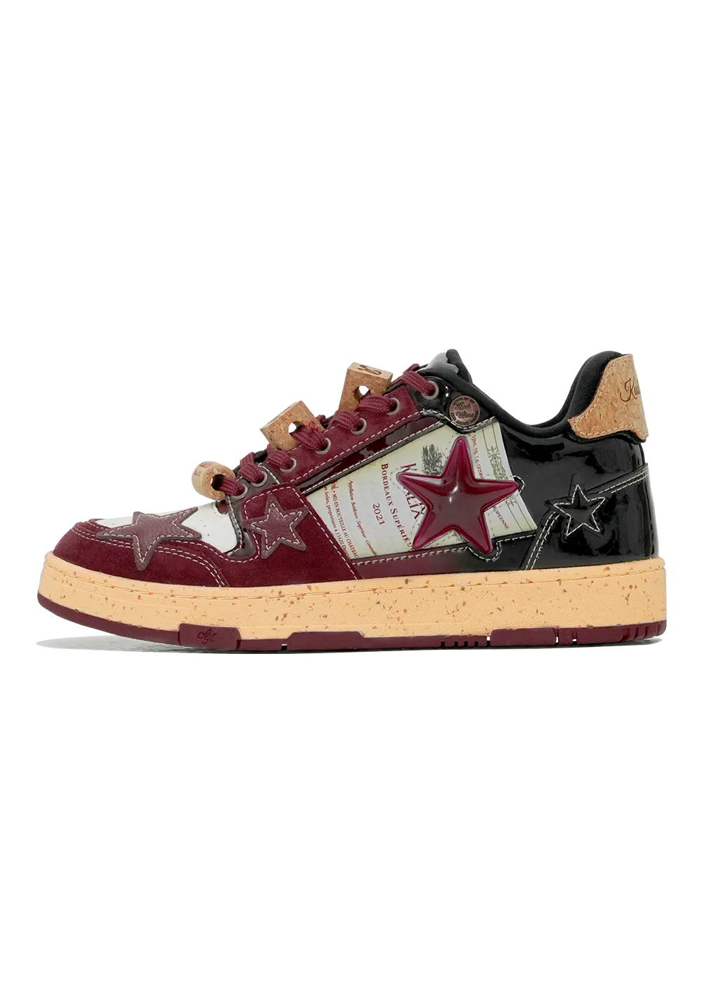 Retro Star Sneakers-Wine Limited