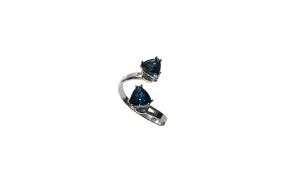 Sterling Silver London blue topaz ring