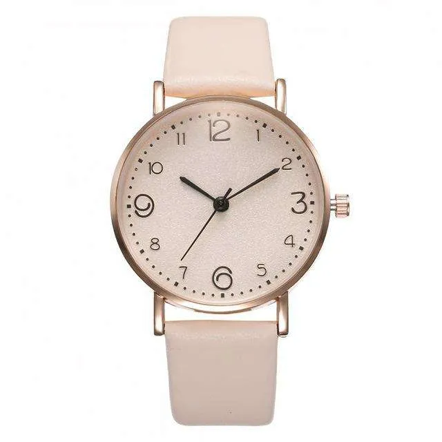 Top Style Fashion Women's Luxury Leather Band Analog Quartz WristWatch Golden Ladies Watch Women Dress Reloj Mujer Black Clock