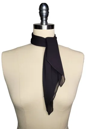 Verona Square Neck Scarf (Black)