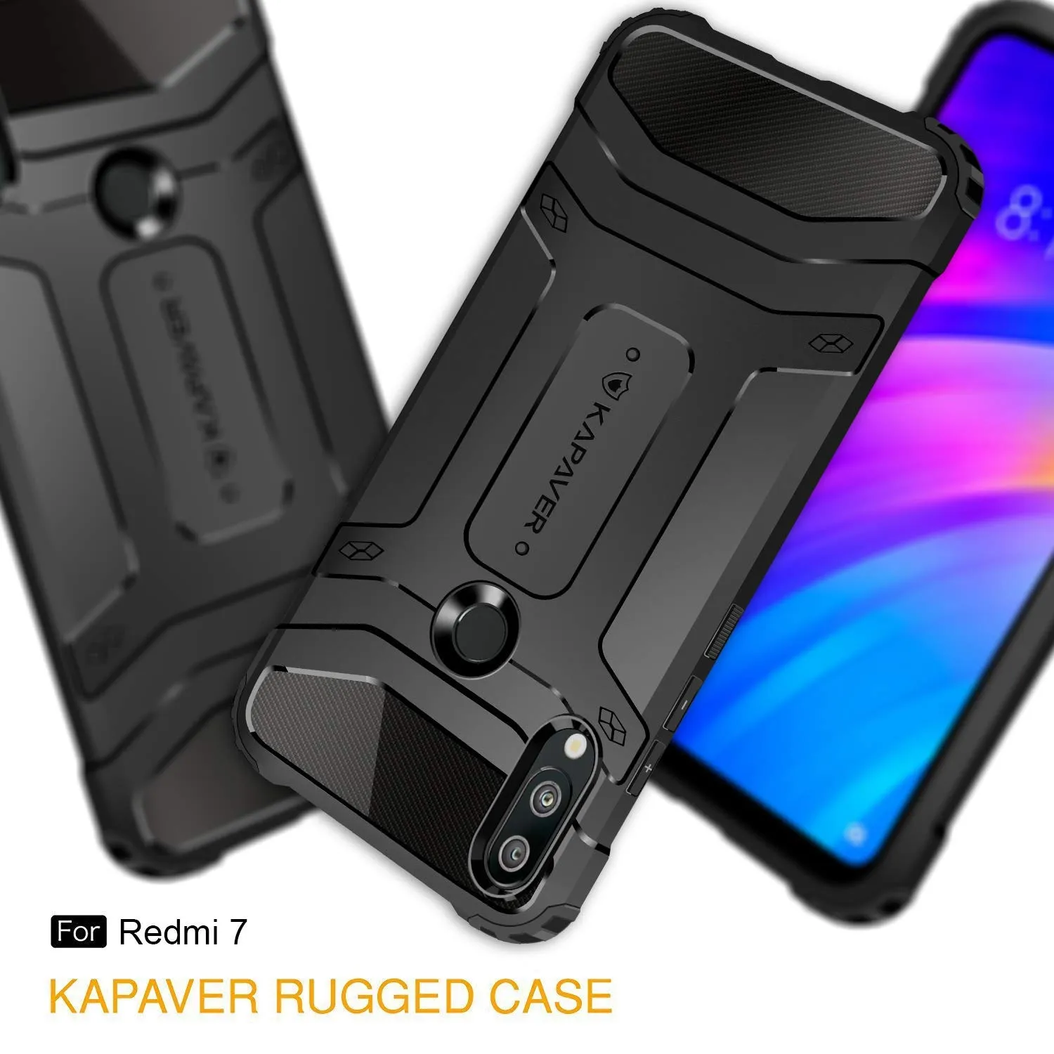 Xiaomi Redmi Y3 Back Cover Case | Rugged - Black